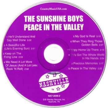 CD The Sunshine Boys Quartet: Peace In The Valley