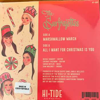 SP The Surfrajettes: Marshmallow March / All I Want For Christmas Is You CLR | LTD
