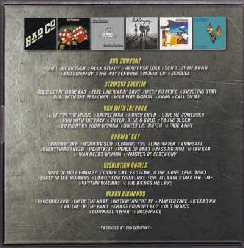 6CD/Set di cofanetti Bad Company: The Swan Song Years 1974-1982