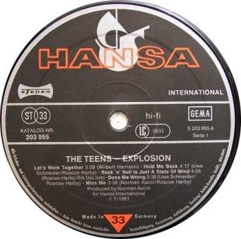 LP The Teens: Explosion