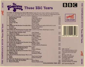 CD The Temperance Seven: Those BBC Years