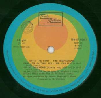 LP The Temptations: Sky's The Limit