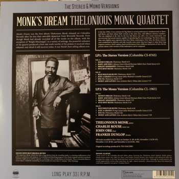 2LP The Thelonious Monk Quartet: Monk's Dream LTD