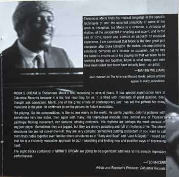 CD The Thelonious Monk Quartet: Monk's Dream