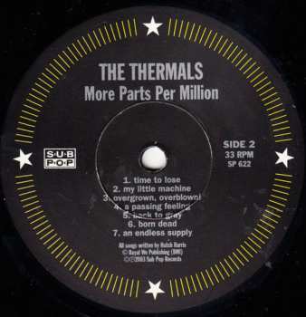 LP The Thermals: More Parts Per Million