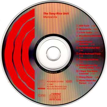 CD The Tony Rice Unit: Manzanita