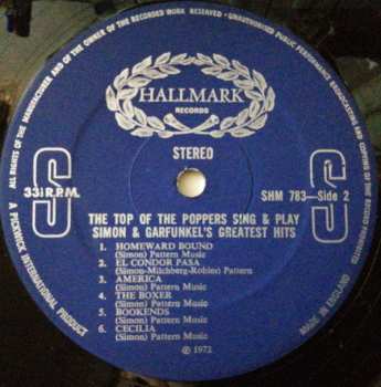 LP The Top Of The Poppers: Sing And Play Simon & Garfunkel's Greatest Hits