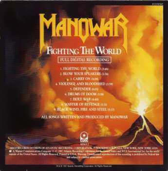 3CD/Set di cofanetti Manowar: The Triple Album Collection