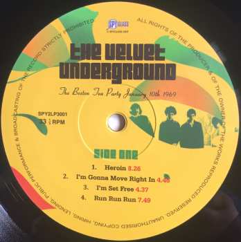 2LP The Velvet Underground: The Boston Tea Party January 10th 1969