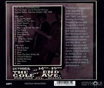 2CD The Velvet Underground: Live At The End Of Cole Ave. - The First Night