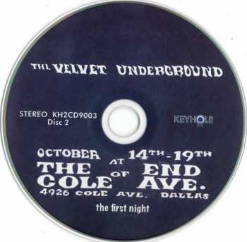 2CD The Velvet Underground: Live At The End Of Cole Ave. - The First Night