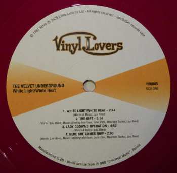 LP The Velvet Underground: White Light / White Heat CLR