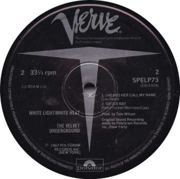 LP The Velvet Underground: White Light/White Heat