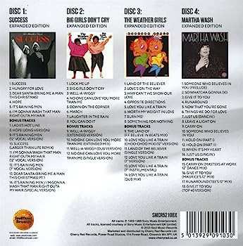 4CD The Weather Girls: Carry On: The Deluxe Edition 1982-1992 DLX
