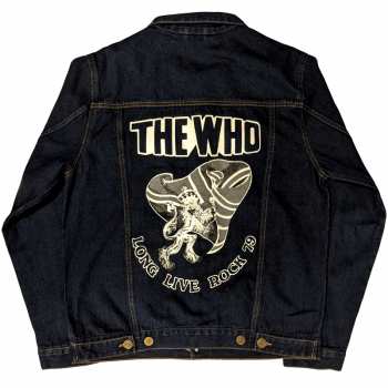 Merce The Who: The Who Unisex Denim Jacket: Long Live Rock (back Print) (small) S