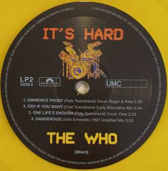 2LP The Who: It's Hard LTD | CLR