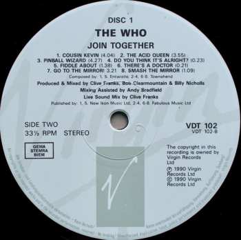 3LP/Set di cofanetti The Who: Join Together