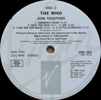 3LP/Set di cofanetti The Who: Join Together