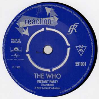 5SP/Set di cofanetti The Who: The Reaction Singles (1966) LTD