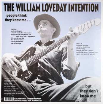 LP The William Loveday Intention: People Think They Know Me ... ... But They Don’t Know Me