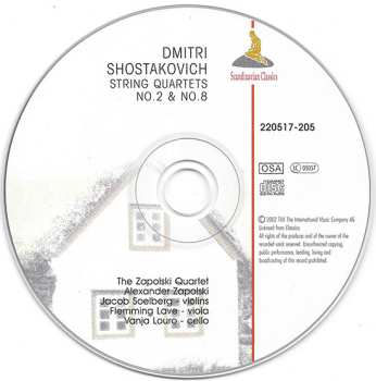 CD Dmitri Shostakovich: String Quartets No.2 & No.8