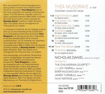 CD Thea Musgrave: Chamber Works For Oboe