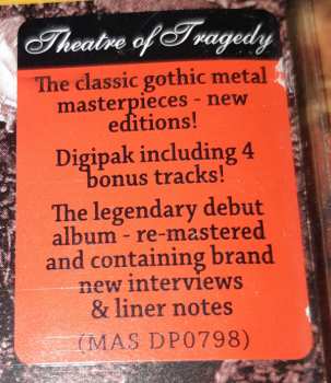 CD Theatre Of Tragedy: Theatre Of Tragedy DIGI