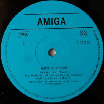 LP Thelonious Monk: Thelonious Monk