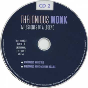 10CD/Set di cofanetti Thelonious Monk: Milestones Of A Legend