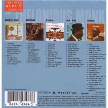 5CD/Set di cofanetti Thelonious Monk: Original Album Classics