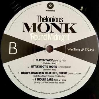 LP Thelonious Monk: 'Round Midnight LTD