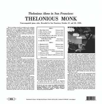 LP Thelonious Monk: Thelonious Alone In San Francisco DLX