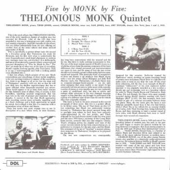 5CD/Set di cofanetti Thelonious Monk: Timeless Classic Albums