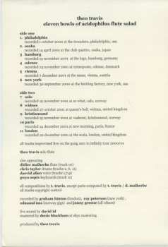 LP Theo Travis: Eleven Bowls Of Acidophilus Flute Salad
