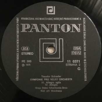 LP Brno State Philharmonic Orchestra: Symfonie Pro Velký Orchestr