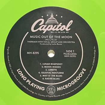 LP Les Baxter: Music Out Of The Moon & Music For Peace Of Mind CLR