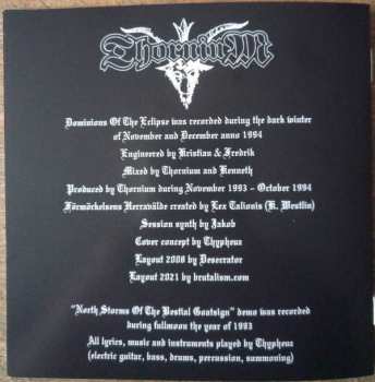 CD Thornium: Dominions Of The Eclipse DIGI