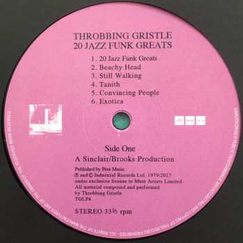 LP Throbbing Gristle: 20 Jazz Funk Greats LTD | CLR