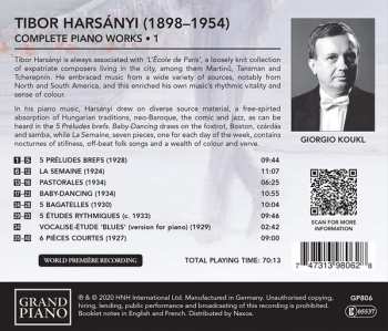 CD Giorgio Koukl: Complete Piano Works - 1