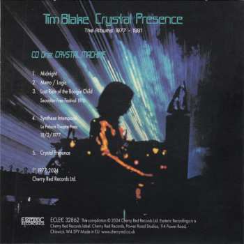 3CD/Set di cofanetti Tim Blake: Crystal Presence (The Albums 1977 - 1991)
