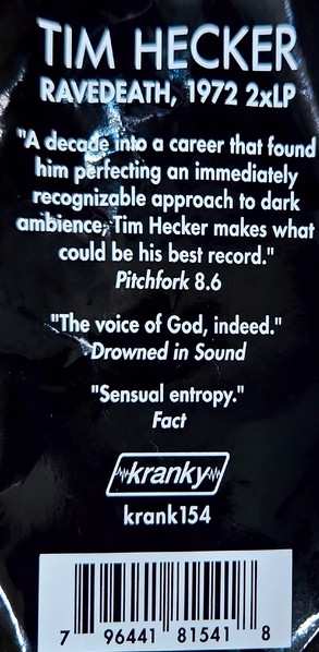 2LP Tim Hecker: Ravedeath, 1972
