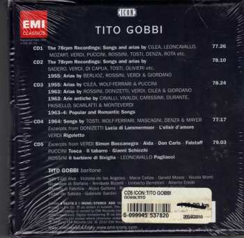 5CD/Set di cofanetti Tito Gobbi: Complete Solo Recordings