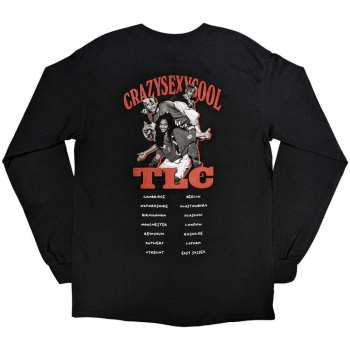Merce TLC: Tlc Unisex Long Sleeve T-shirt: Crazysexycool Photo European Tour 2022 (back Print & Ex-tour) (small) S