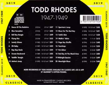 CD Todd Rhodes: The Chronological Todd Rhodes 1947-1949