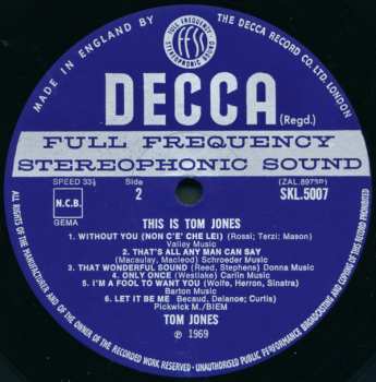 LP Tom Jones: This Is Tom Jones