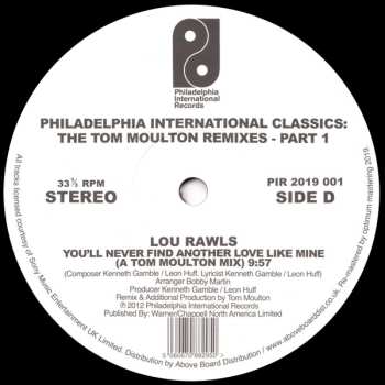 2LP Tom Moulton: Philadelphia International Classics: The Tom Moulton Remixes : Part 1