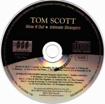 2CD Tom Scott: Blow It Out / Intimate Strangers / Street Beat