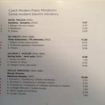 CD Tomáš Víšek: Czech Modern Piano Miniatures DIGI