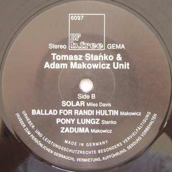 LP Tomasz Stańko & Adam Makowicz Unit: Tomasz Stańko & Adam Makowicz Unit LTD