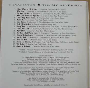 CD Tommy Alverson: Texasongs